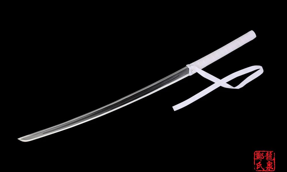 Аниме Noragami's Sekki Yukine меч Настоящее стальное лезвие без острого ПУ оболочка косплей реквизит декоративные мечи-без острого