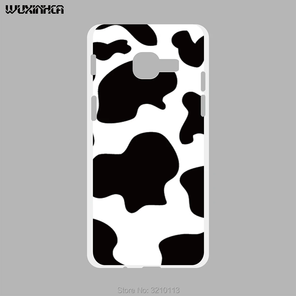 

WUXINHCA For samsung galaxy A3 2017 A320 case High quality hard PC Protective Plastic Cow Print Back Cover