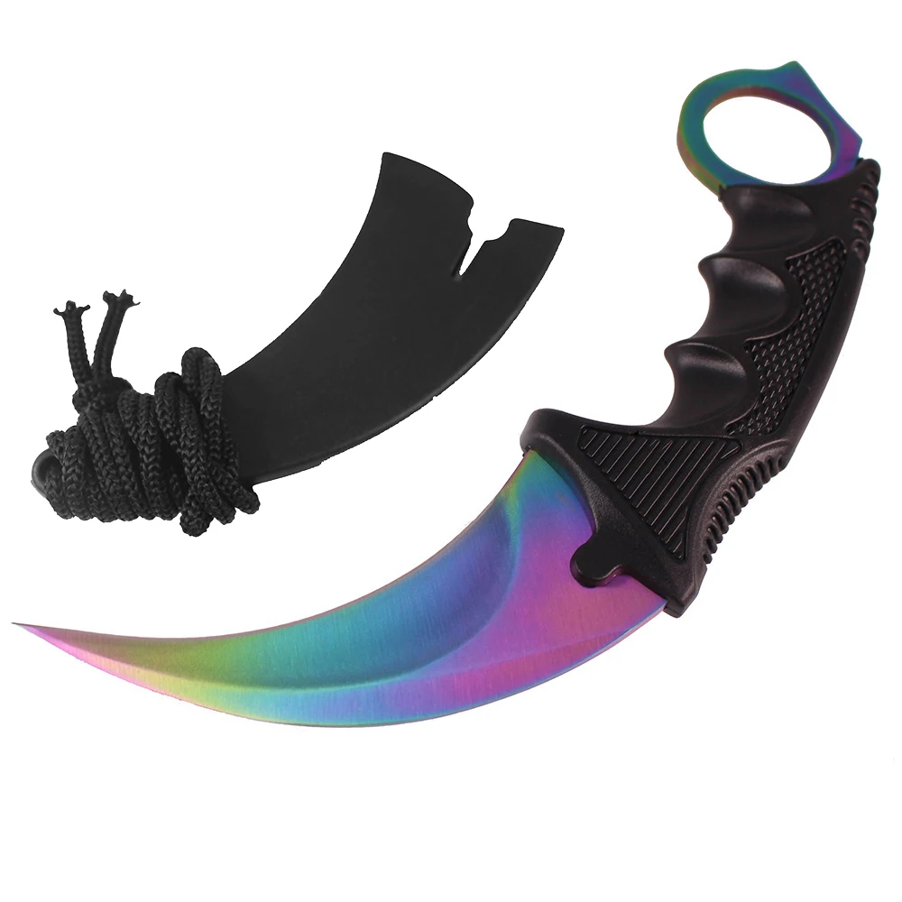 CS Cold counter strike CSGO тактический нож karambit нож для шеи hawkbill настоящий боевой бой походный лагерь на открытом воздухе глобальная Атака