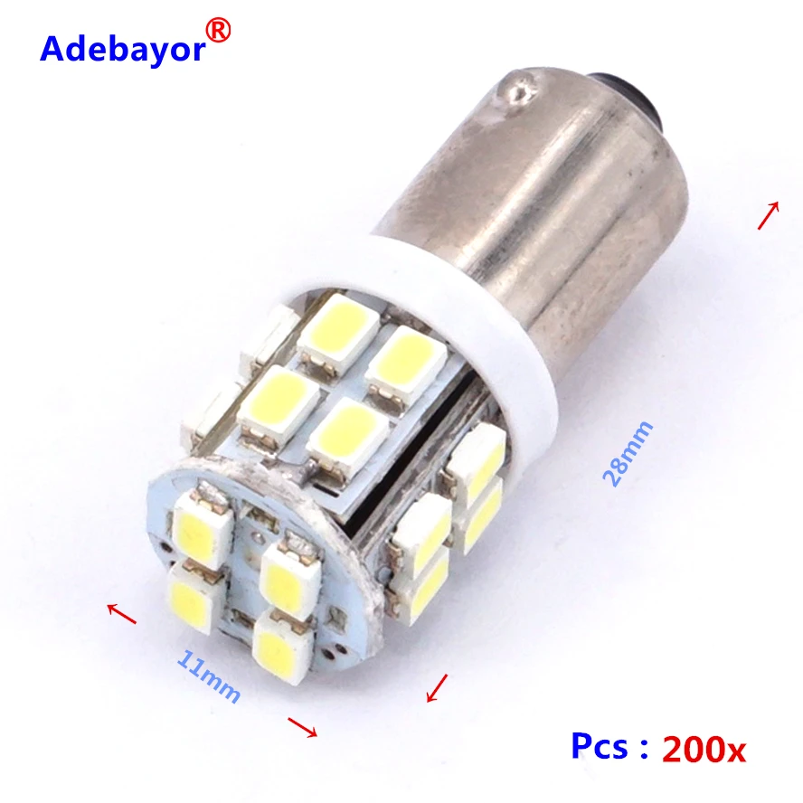 4000Pcs BA9S 20 SMD 1206 ���� ���� BA9 20 LED ���� �¾� �� 12 ��Ʈ led ���� adebayer