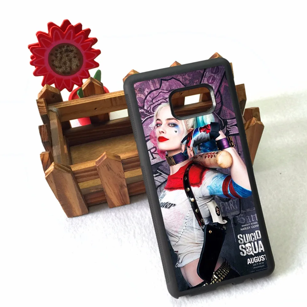 harley quinn soft silicone edge cell phone case for samsung s5 s6