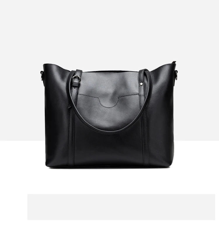 Women Handbag Genuine Leather Shoulder Bag Female Bags Cowhide portable shopping bag Vintage Large Capacity Tote Bolsos (8)