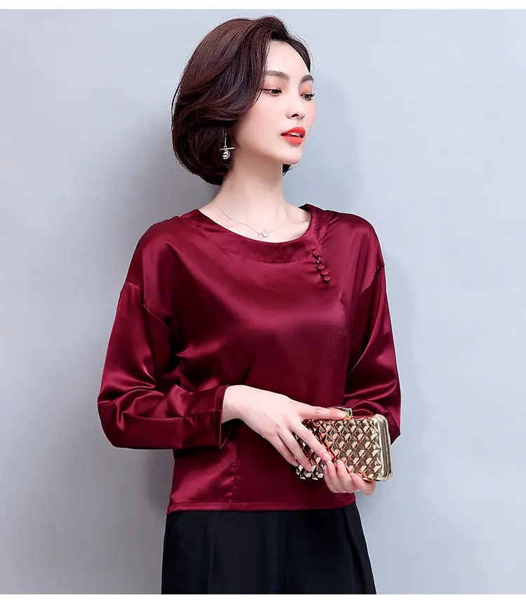 7 Colors New Winter Autumn Slik Blouse Women 2019 Long Sleeve Plus Size Shirts Femme Tops Fashion Casual Chiffon Blusas Mujer (4)