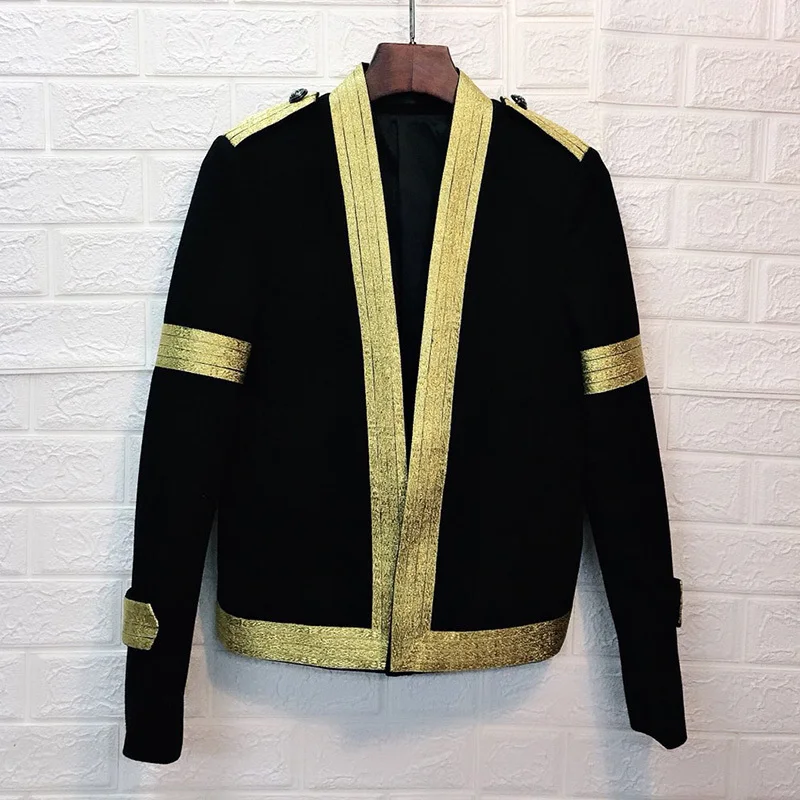 

Men Suit Coat Male Trend Hip-hop Blazers Man's Suit Autumn Night Hairstyle Division Personality Loose Coat Jacket Tide