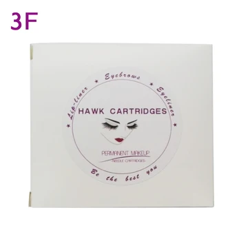 

10 Pieces/Box 3F Flat Permanent Makeup Cartridge Tattoo Needles for Eyebrow Eyeliner, Lips fit for Permanent Makeup Pen Machine