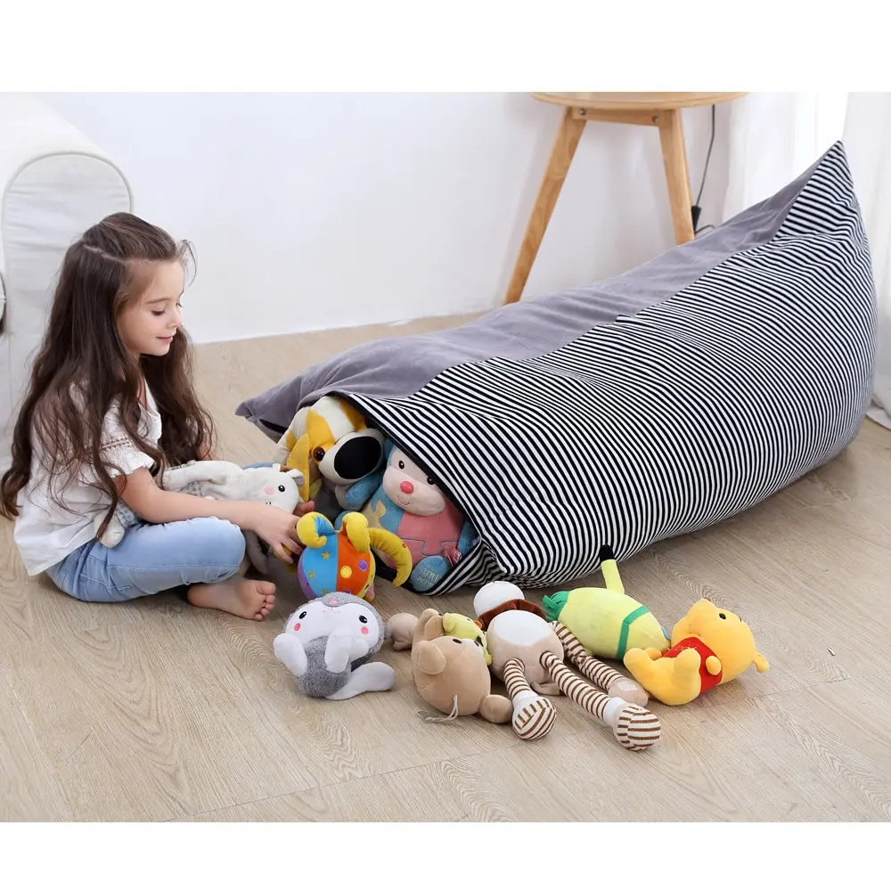 

Large Capacity Storage Bean Bag Chair Portable Kids Toy Storage Bag Modern Creative Storage Bag Kid Mat Clothes Organizer Tool