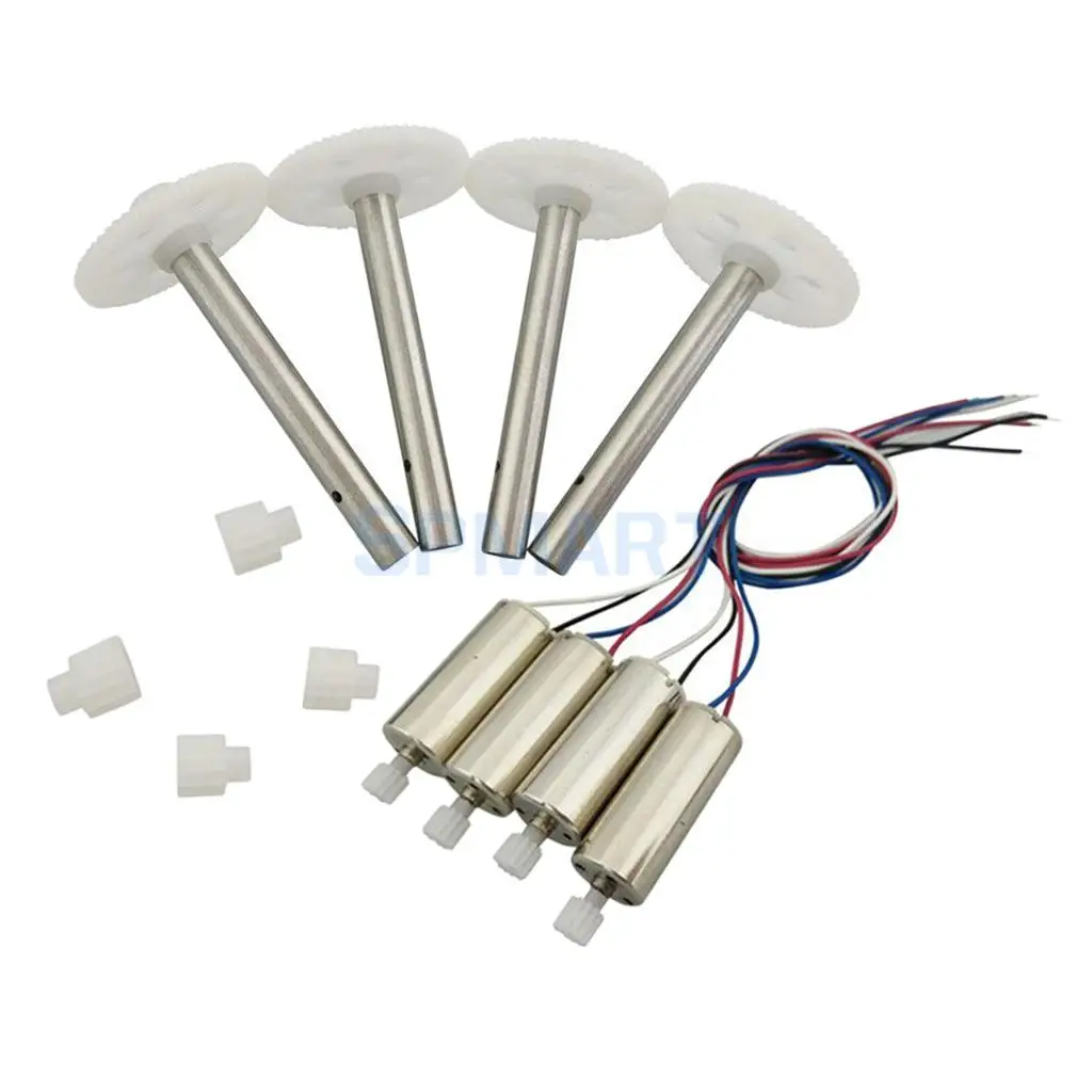1 Set Pinion & Motor & Spindle Main Gear for JJRC H12C DFD F181 RC Remote Control Drone Quadcopter Spare Parts