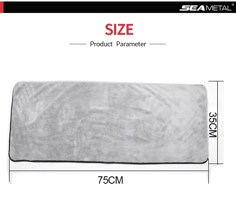 Супер Впитывающая ткань для чистки автомобиля 75X35 см Премиум микрофибра Авто Полотенце ультра размер полотенце одноразовая сушка весь транспорт