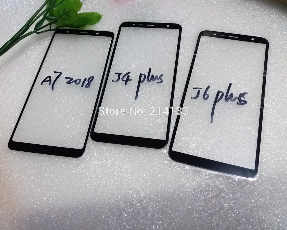 

Outer Glass Lens Replacement Parts for Samsung A7 2018 Front Glass J4 J4plus Glass Panel Cover J6 & J6 Plus with free Tools