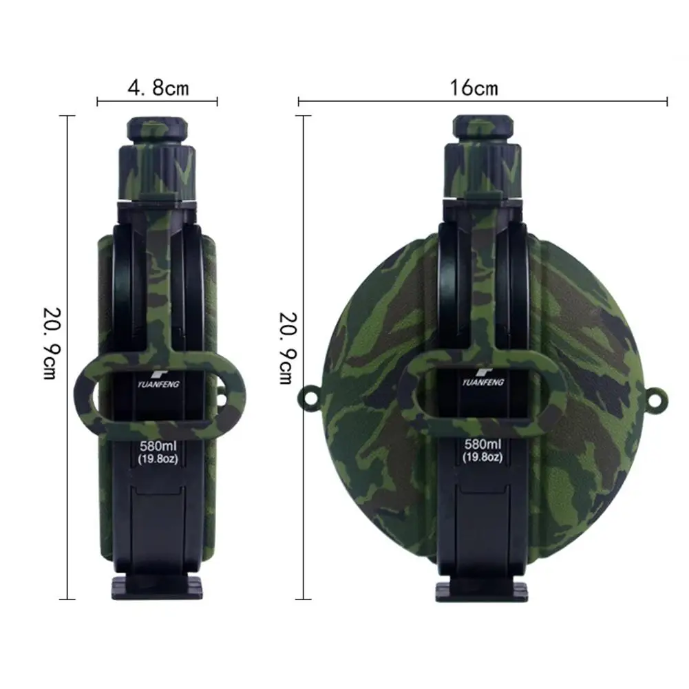 Складная водная Bottle-580ML Mounchain из 100% пищевого материала герметичная спортивная