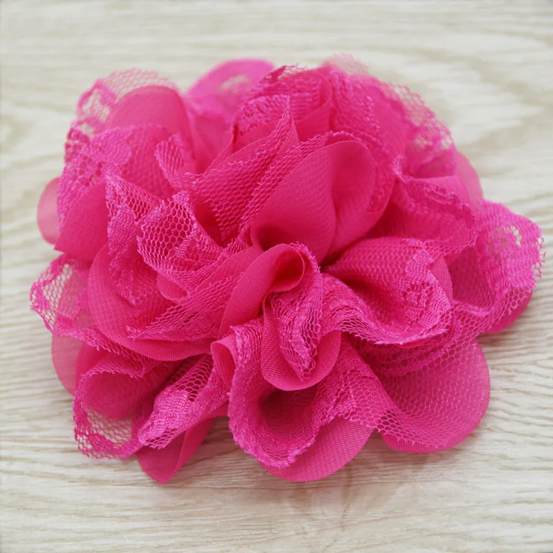 3.75'' chiffon lace flower  (9)