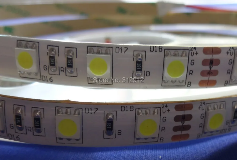 Светодиодная лента 5050 SMD на 24 В постоянного тока гибкая лампа 60 светодиодов/м 5 м 300