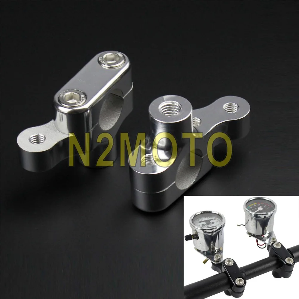 CNC алюминий " руль стояк офсетный счетчик gps телефон Монтажный кронштейн 25 мм Бар удлинитель комплект для Harley Sportster кафе гонщик