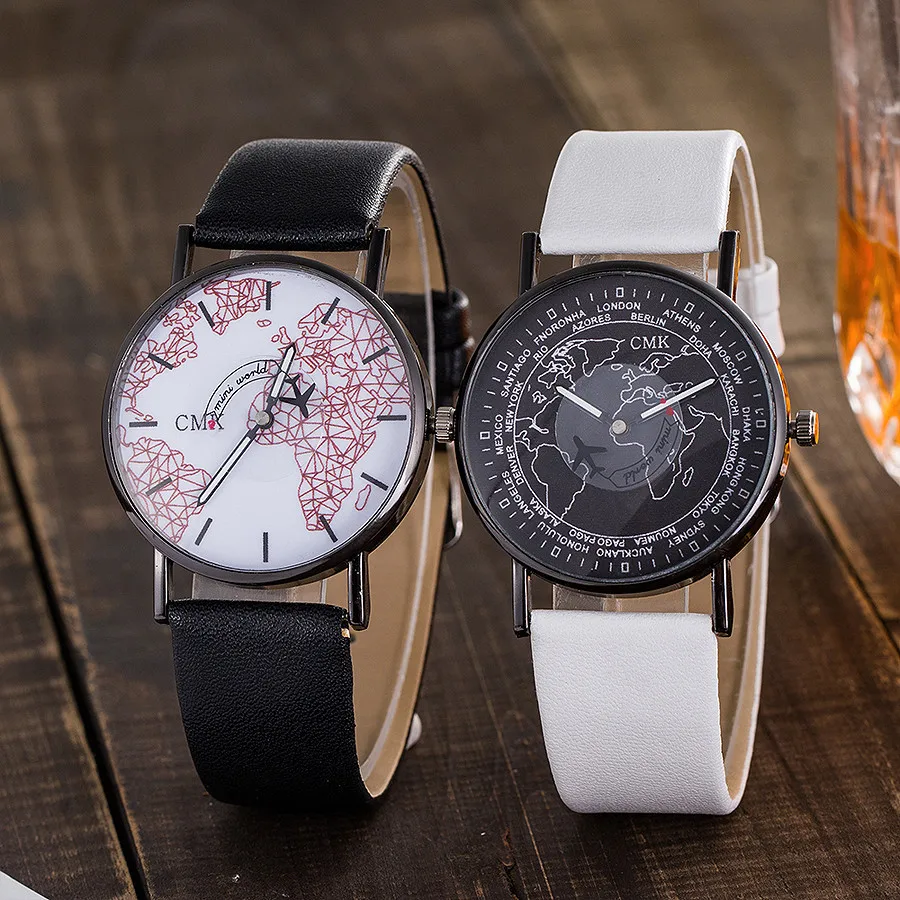 

Watch Analog Wrist Watch CMK Leisure Quartz Epidermal Band Geneva Roman Numerals Clock
