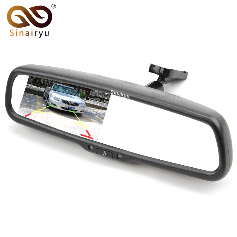 

Sinairy 4.3" HD 800*480 Car Rearview Mirror Monitor 2CH Video Input For Car Rear View Camera Parking Assistance Car Video Player