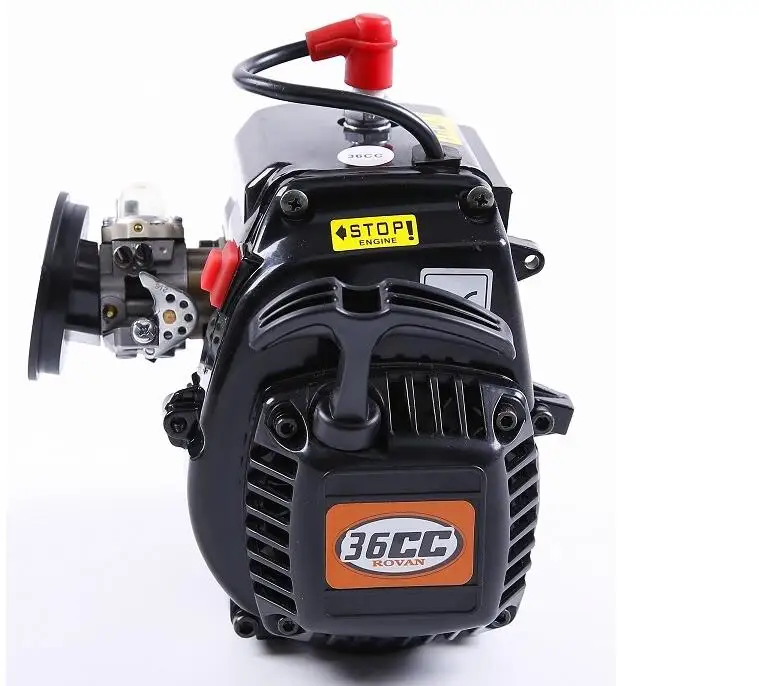 

36CC 2T 4 Bolt Gasoline Engine Walbro 1107 Carburetor NGK Spark plug 8000 light clutch Fits HPI Baja 5B LOSI 5ive-T, Redcat