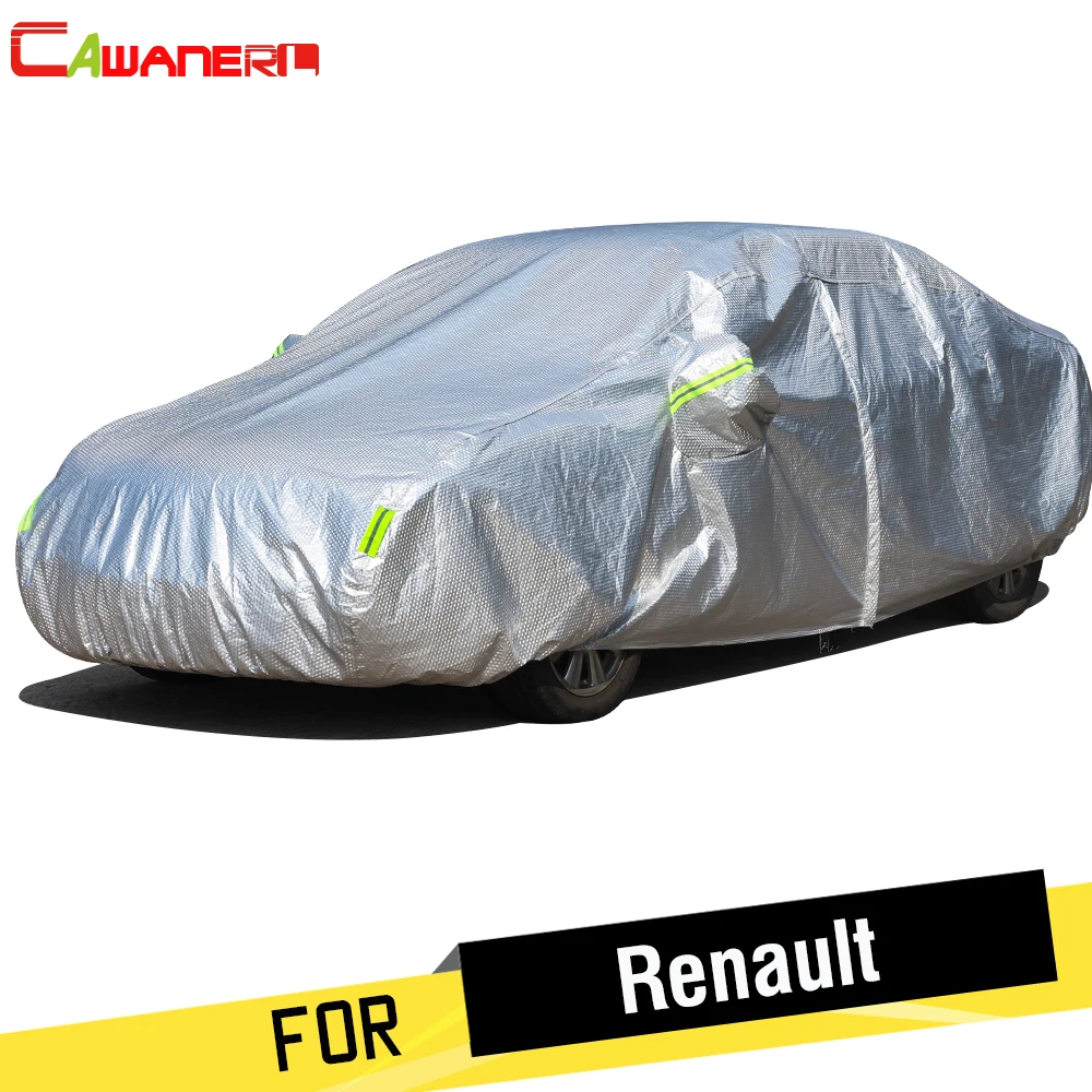 Cawanerl For Renault Megane Sandero Duster Thicken Cotton Car Cover Waterproof Outdoor Sun Snow