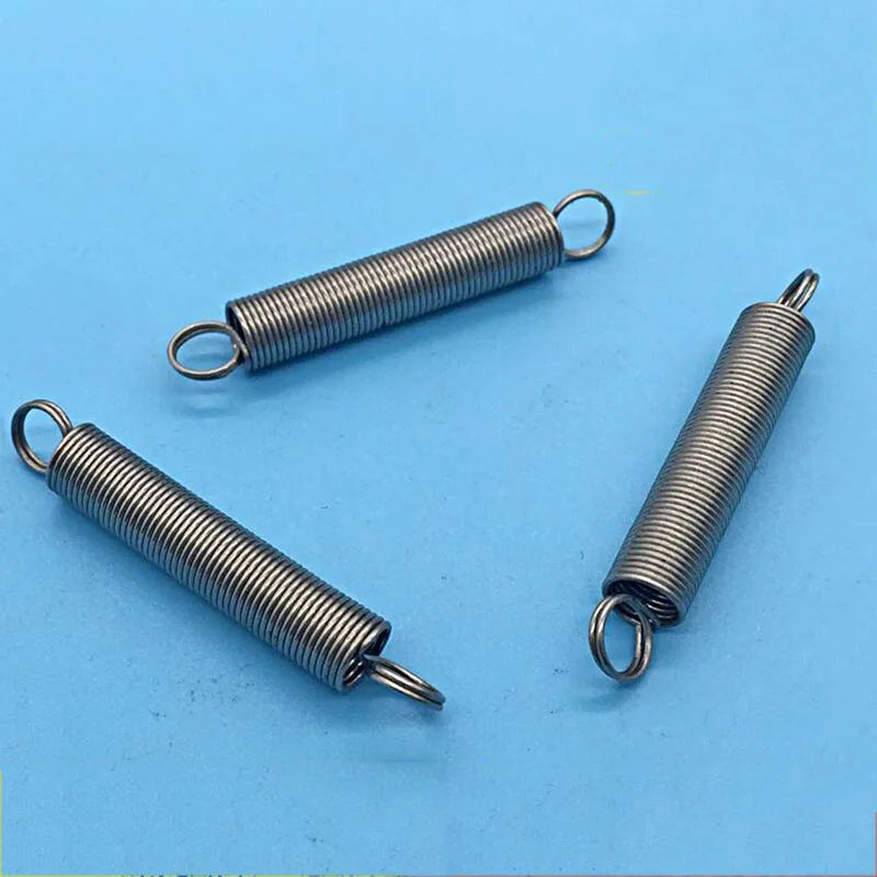 Extension spring stainless steel hook 0.6MM diameter 6.5mm OD total