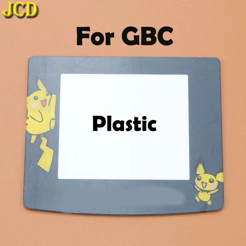 JCD 1 шт. пластиковая стеклянная крышка для объектива для Gameboy color Advance Pocket для GB GBA SP GBC GBL GBP Защита объектива W/Adhensive - Цвет: For GBC Plastic
