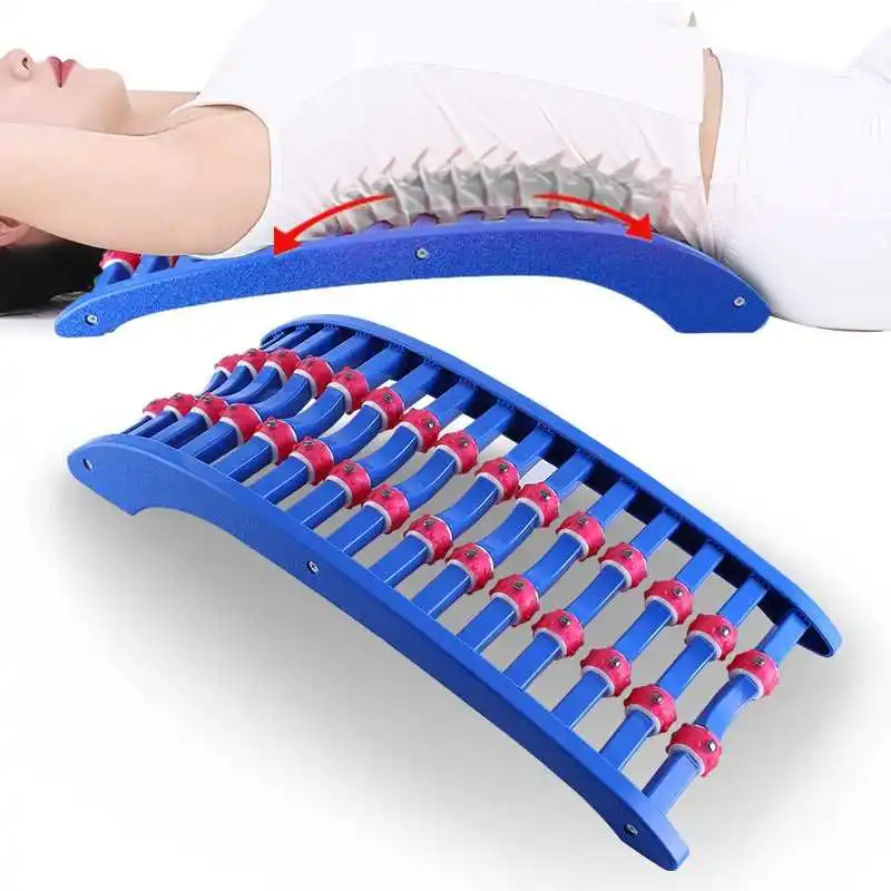 lll Back Spine Lumbar Multi Roller Massager Strtcher Stretch