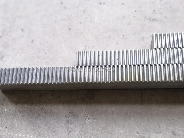 1Mod 1 Modulus Gear Rack Steel 10*10*500Mm Gear Rack Precision Straight Teeth