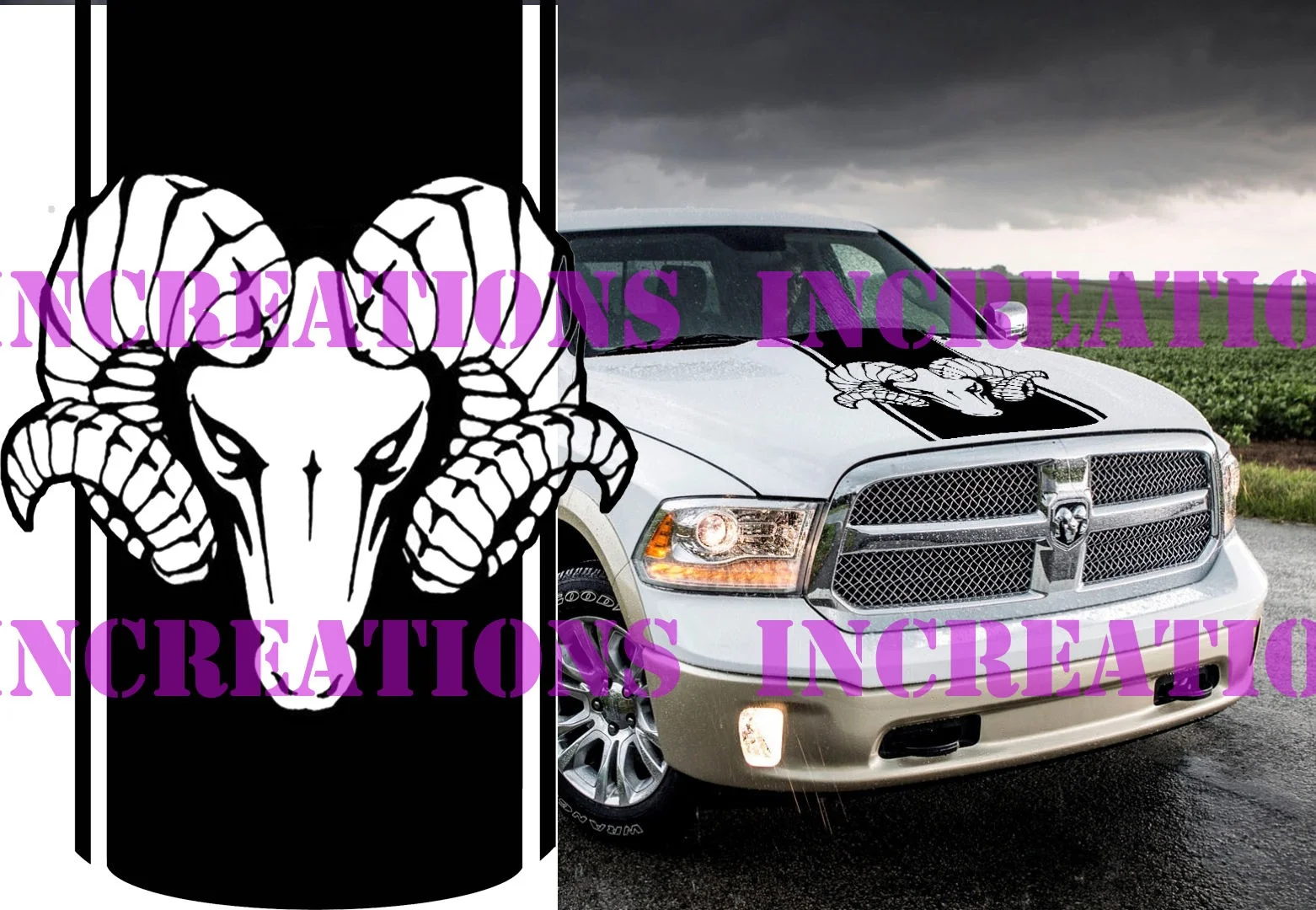 Для универсальных Hemi Dodge Ram Head новый капот грузовик наклейка Mopar наклейки гонки