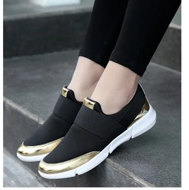 

2019Fast delivery Women casual shoes fashion breathable Walking mesh lace up flat shoes Gray Soft Female Shoes 35-42