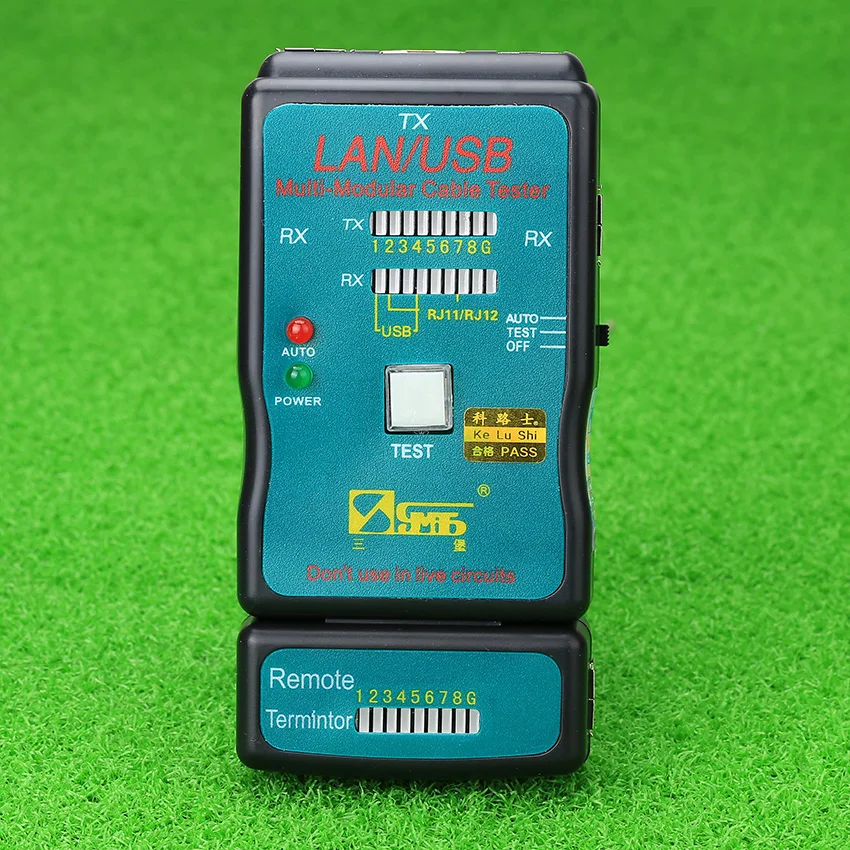 Kelushi 2018 متعدد الوظائف أداة قياس خط كابل إيثرنت سلك الهاتف usb البطارية