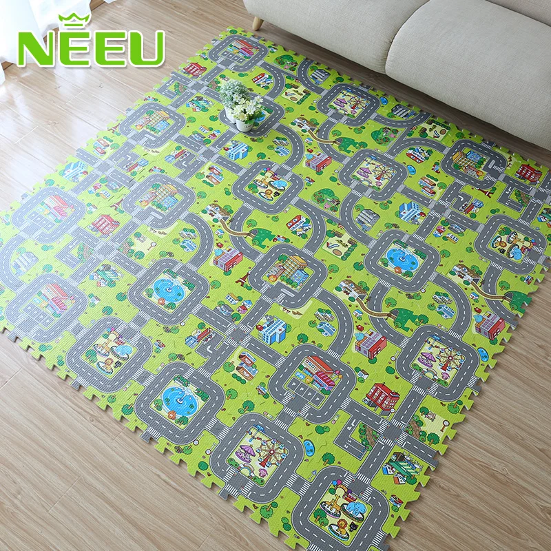NEEU Non toxic Foam Crawling Mat Baby Puzzle mats Children Cartoon Play