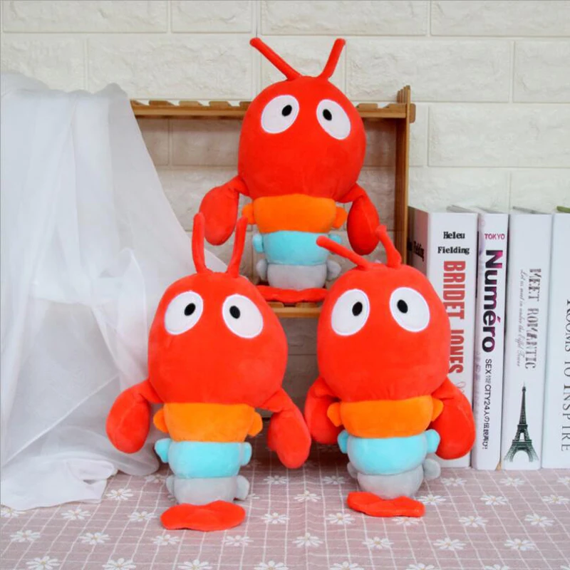 

25cm New Style Lovely Crayfish Toy Short Plush Toys PP Cotton Stuffed Animal Plush Doll Toy Children Kids Gift