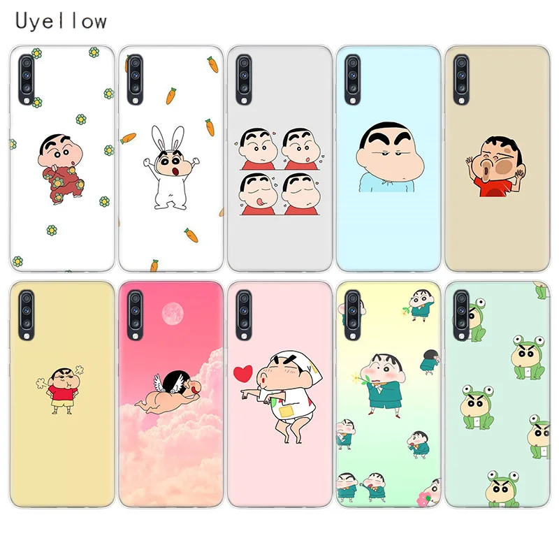 

Uyellow Cute Crayon Shin chan Phone Case For Samsung A10 A20 A30 A40 A50 A60 A70 A80 A20E Cover For Galaxy M10 M20 M30 M40 Coque