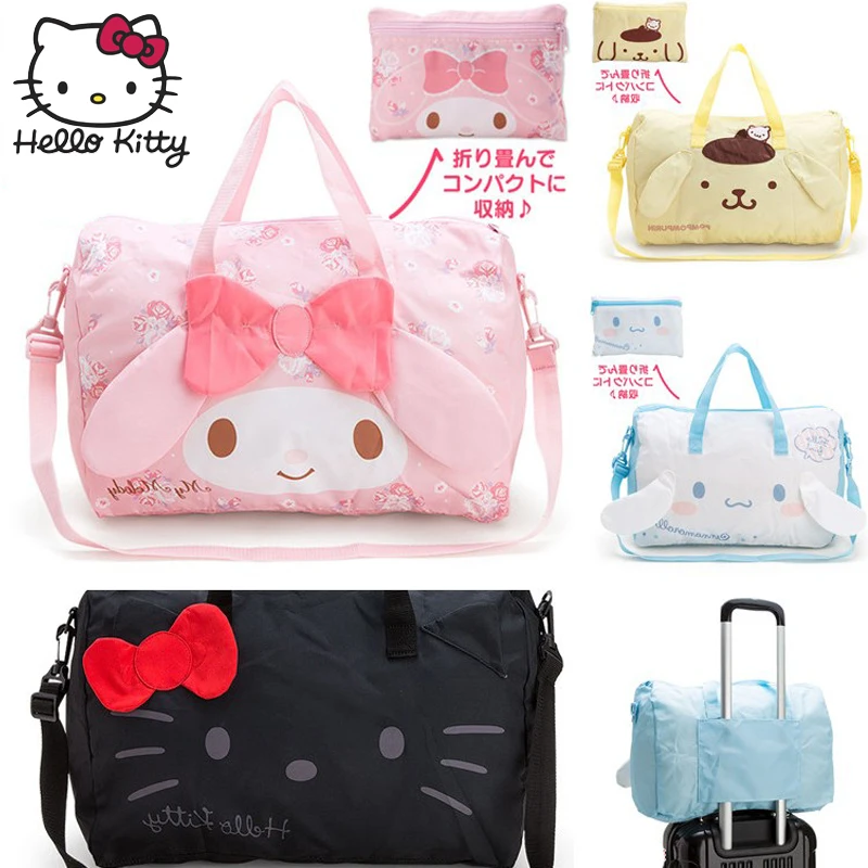 

Hello Kitty Bag Hand Bags Portable Storage Fashion Women Single Shoulder Kawaii Travel Bag Diagonal Bag Shopping Plush Backpack