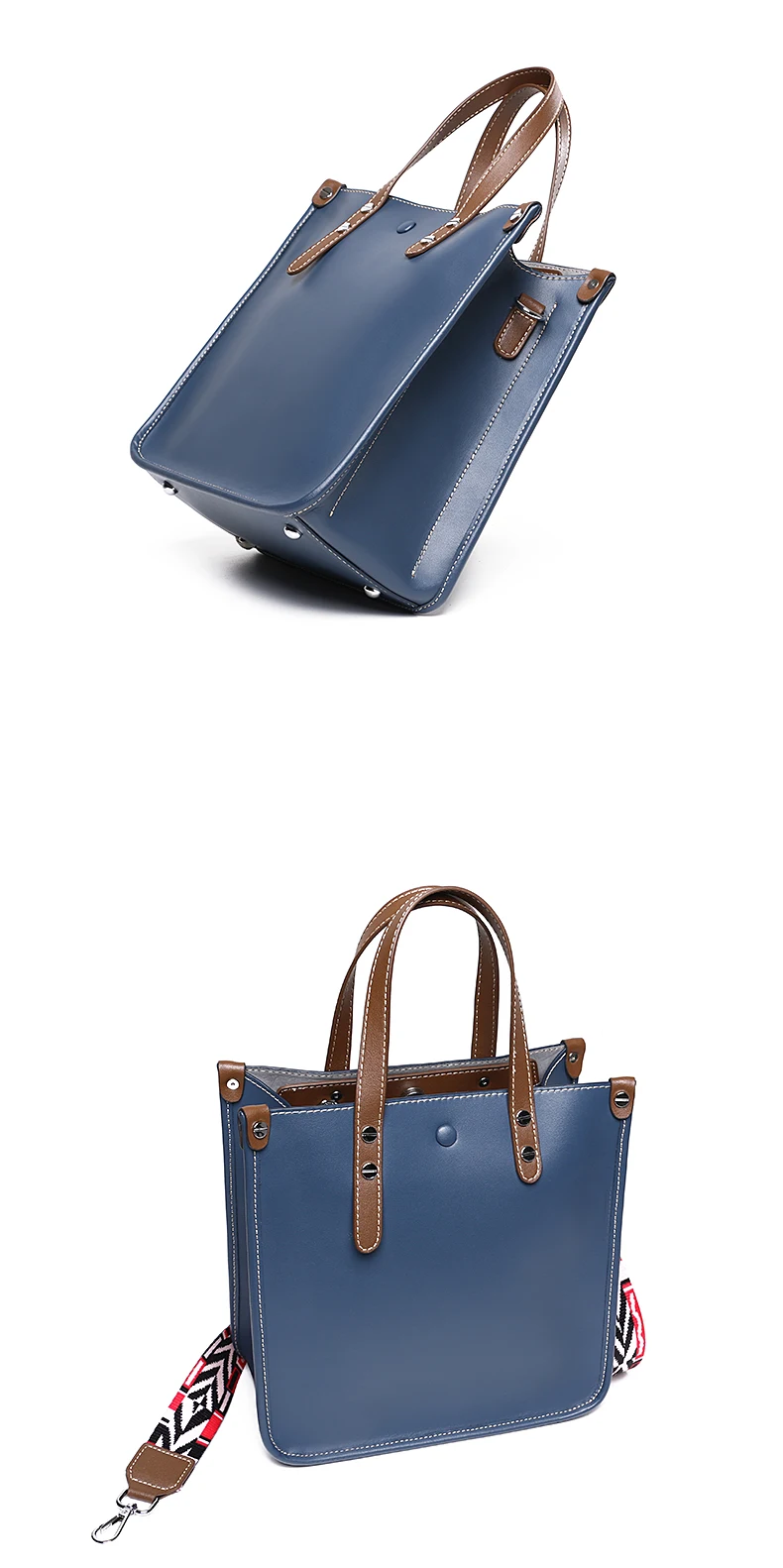 NMD Женская сумка из натуральной кожи с серебряной фурнитурой и аксессуарами Женская сумка наручники