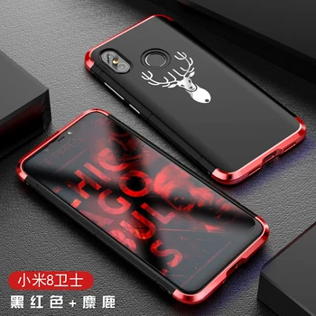 

Luxury Metal Case for Xiaomi Mi8 Cover with Designer's Aluminium and PC Case Protective Cover for Xiaomi Mi 8 6.21" Matte Case