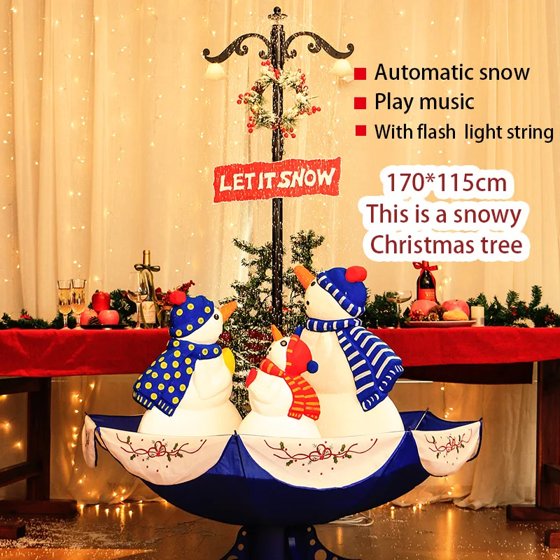 

Christmas tree that will snow automatically/ with music and lights/ artificial christmas tree chrismas decoration for tree