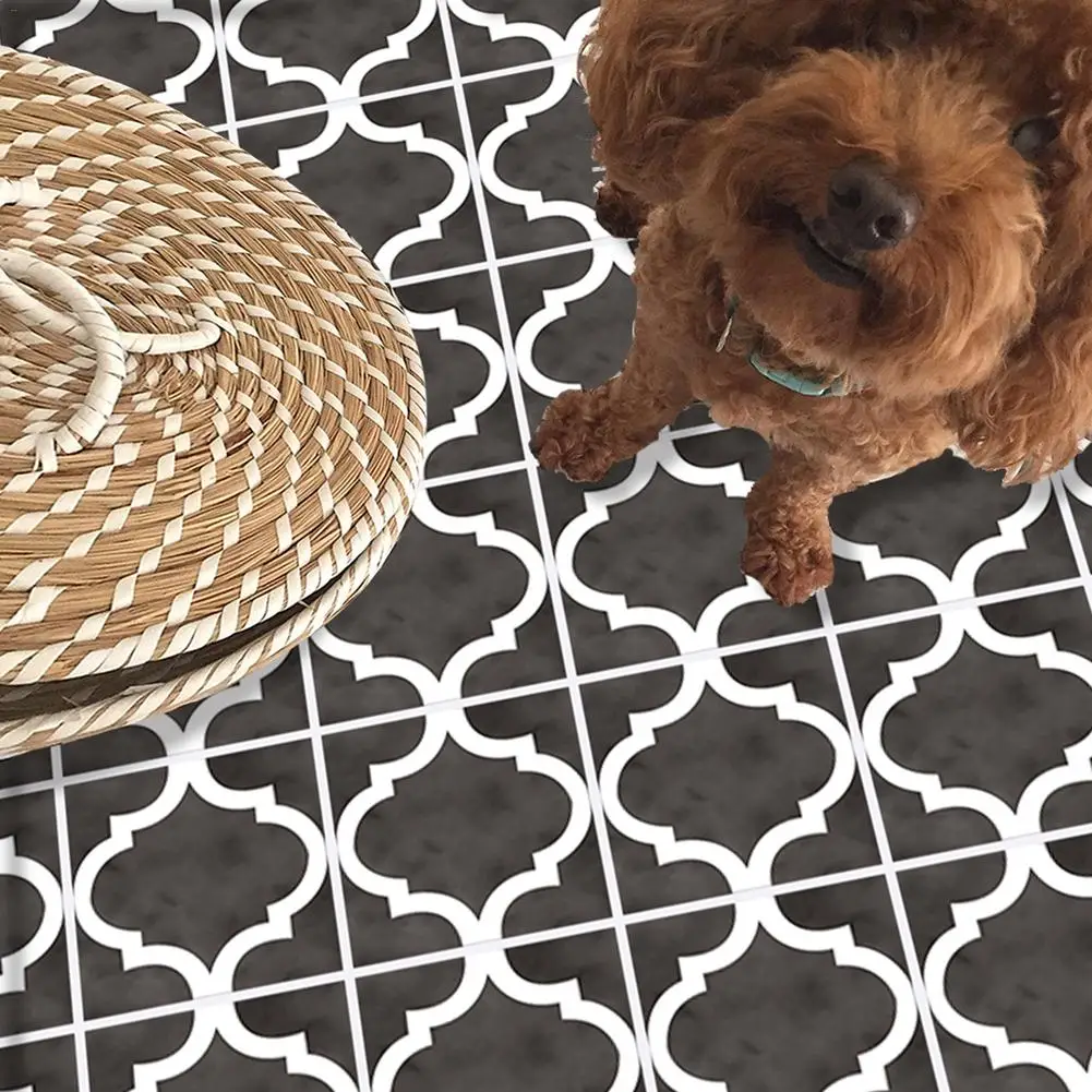 

Simple Decorative Cement Floor Tile Floor Sticker Waterproof Wear-Resistant PVC Self-Adhesive Living Room Floor Sticker