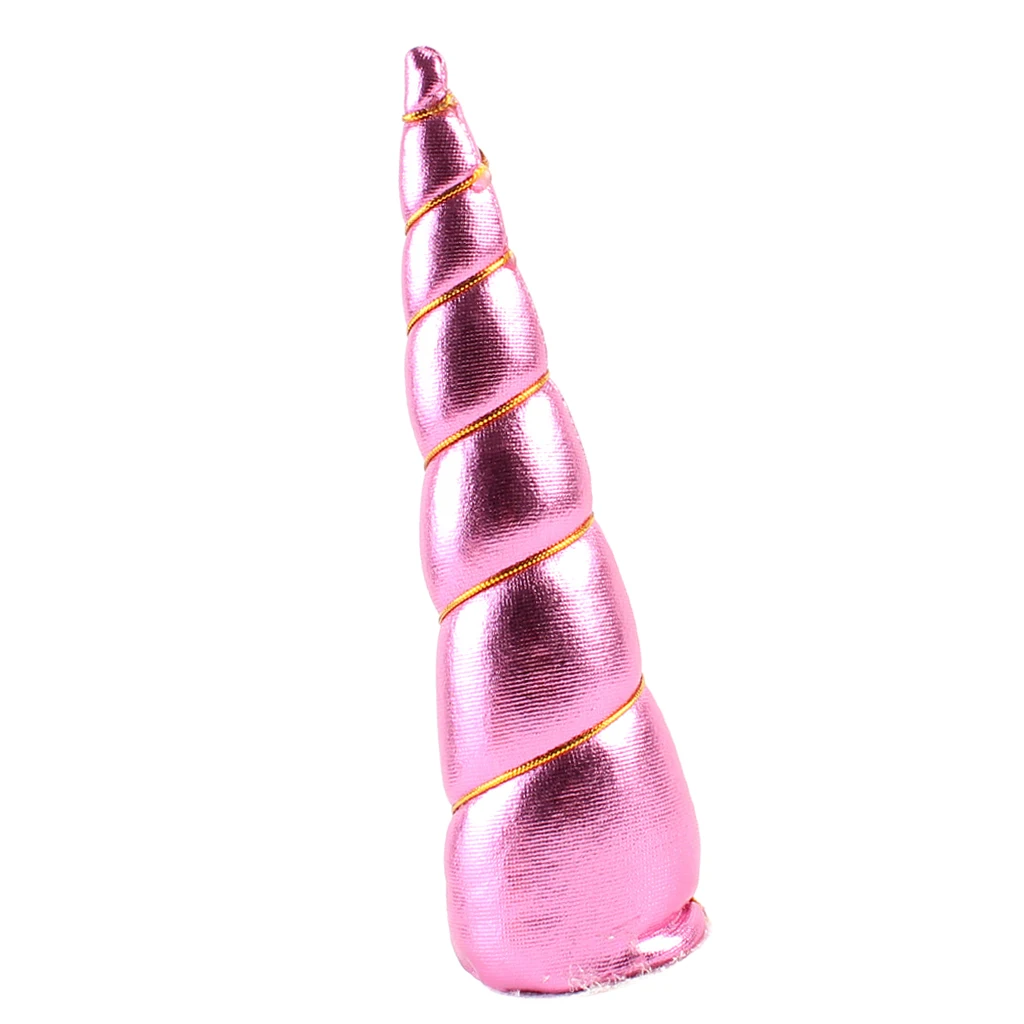 1 шт. блестящие фетровые мягкие рога единорога для взрослых и детей DIY праздничные ободки Хэллоуин украшения день рождения подарок для детей - Цвет: Bright Pink