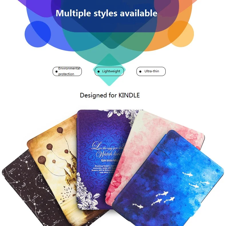 

For Kindle Case Soft Silicon Skin Cover For Kindle Paperwhite 1/2/3 E-Book Auto Sleep/Wakeup E-Reader Dissipate Shell