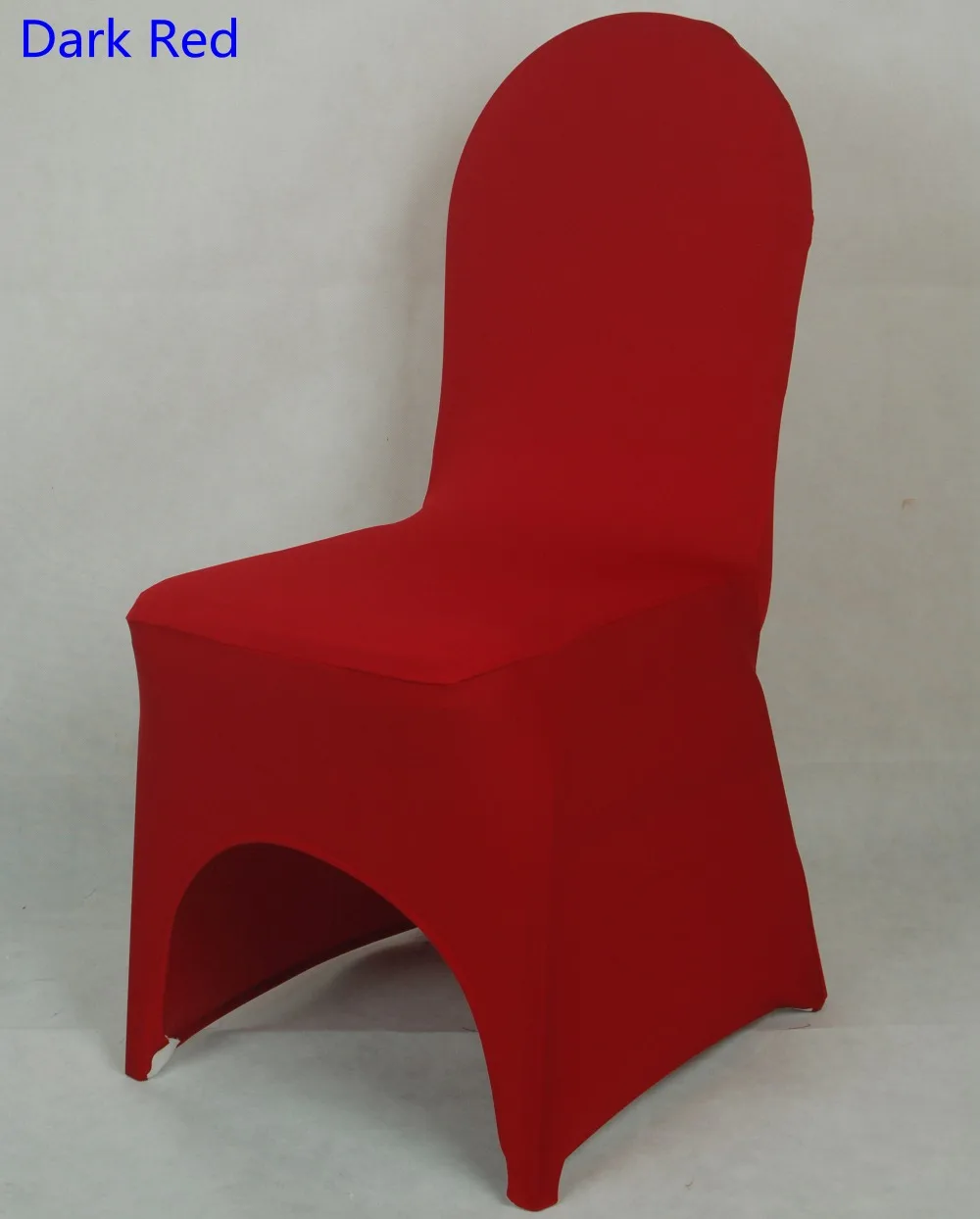 Dark red colour chair cover lycra spandex stretch banquet universal chair cover for wedding