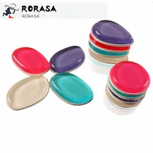 Силиконовый гелевый косметический спонж 2/1 шт прозрачный силиконовый порошковый спонж кисточки для тени пуховка для макияжа аксессуары 4 цвета