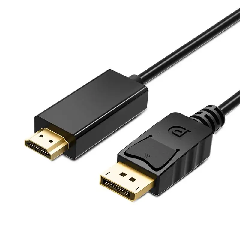 1,8 м DP к HDMI кабель 1080P штекер к разъему DisplayPort к HDMI аудио кабель-адаптер Шнур для ПК HDTV проектор ноутбука d18