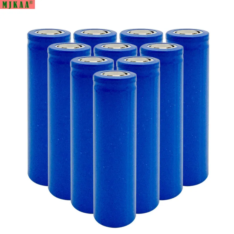 

4pcs MJKAA 18650 lithium battery 3.7v lithium ion 1800mAh rechargeable battery lithium ion flat top battery head for vape
