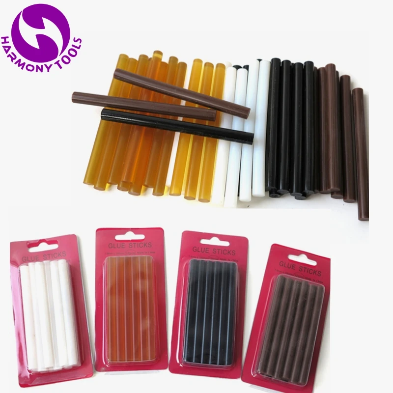 

HARMONY Free Shipping 24 Pieces 7.5mm x 100mm small hot melt glue stick for fusion keratin bond hair extensions