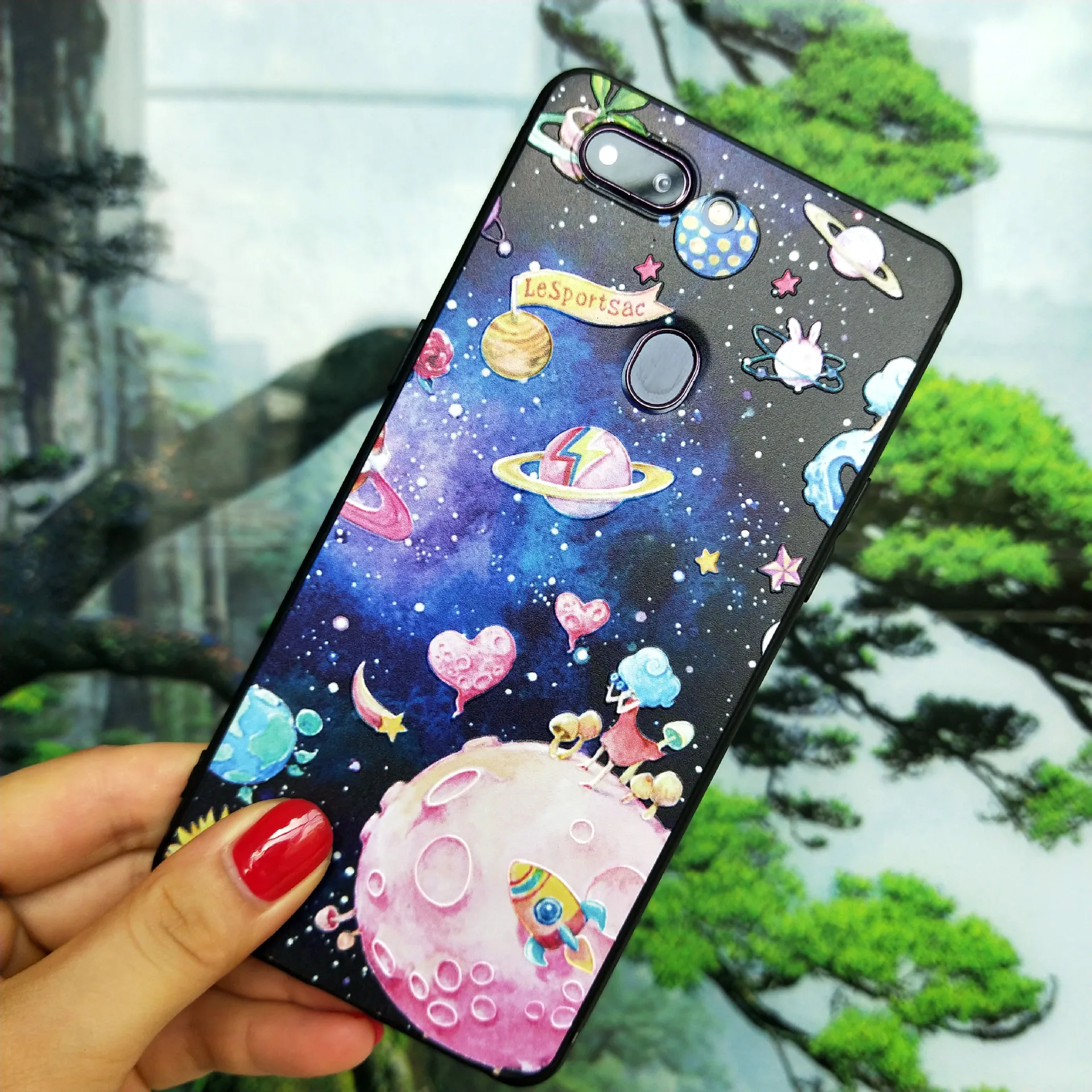 

Universe Night Sky Phone Case For Huawei Honor 8X MAX Play V9 V10 V20 9 10Lite Soft TPU Abstract Mobile Protective Back Cover