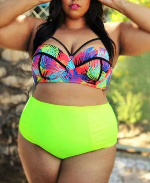 High waisted bikini plus size cheap