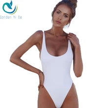 

One Piece Swimsuits Sexy 2018 Solid Women Bathing Suits Backless Swimwear Female Biquini Summer Beach Wear ZG0059