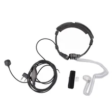 Walkie Talkie Telescopic Extendable Throat Microphone Mic Earpiece Headset for Baofeng UV-82 UV-5R Ham CB Radio