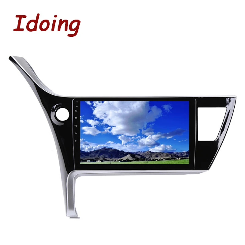Excellent Idoing 10.2"4G+64G 2.5D IPS Octa Core 1Din Car Radio Android 8.1 Multimedia Player For Toyota Corolla 2017 2018 GPS Navigation 1