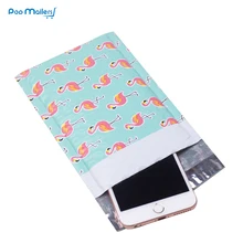 10 шт. 4*7 дюймов 120*180 мм Фламинго дизайнер поли Пузырьковые почтовые отправка конверты бутик пользовательские Пузырьковые пакеты