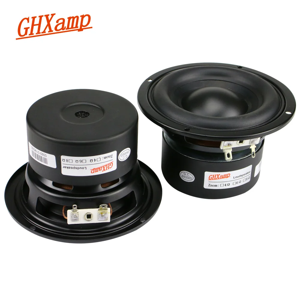 GHXAMP 4 дюймовый басовый динамик 4OHM Средний НЧ сабвуфер PP Cap 2 1 PC мультимедийный Way